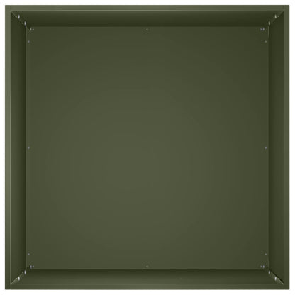 Garden Planter Olive Green 50 x 50 x 75 cm Cold-rolled Steel