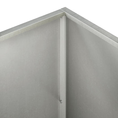 Garden Planter Silver 50 x 50 x 75 cm Stainless Steel