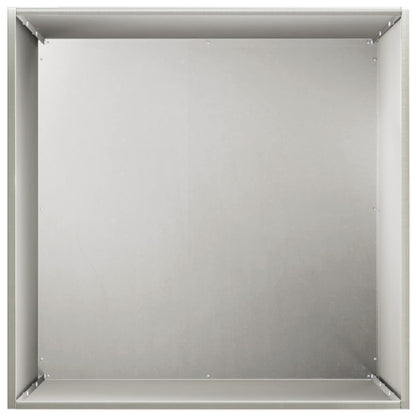 Garden Planter Silver 50 x 50 x 75 cm Stainless Steel