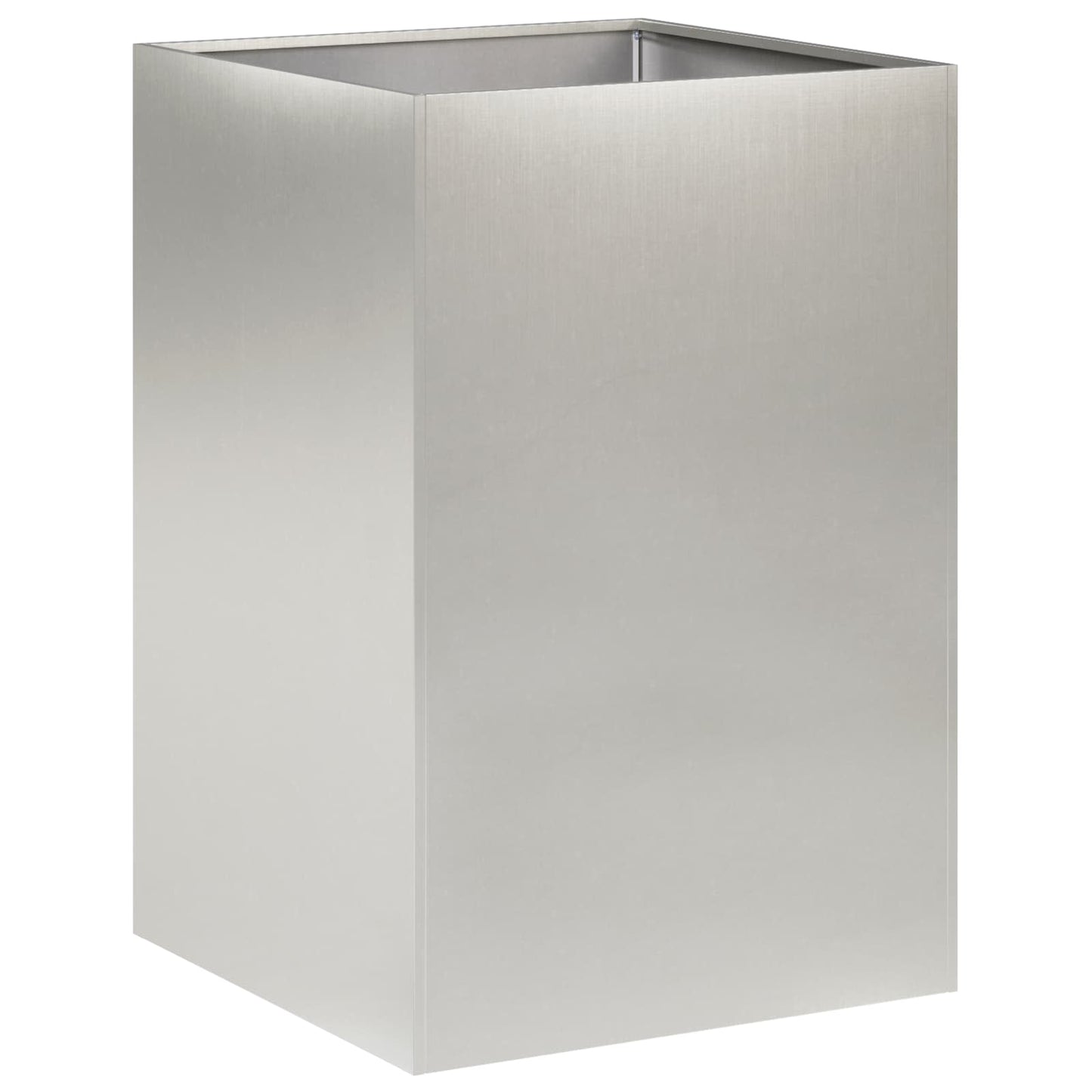 Garden Planter 2 pcs Silver 50 x 50 x 75 cm Stainless Steel