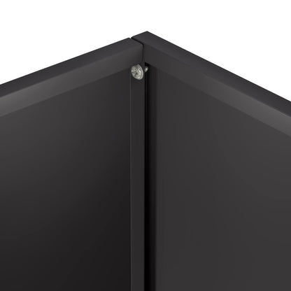 Garden Planter 2 pcs Black 40 x 20 x 40 cm Cold-rolled Steel