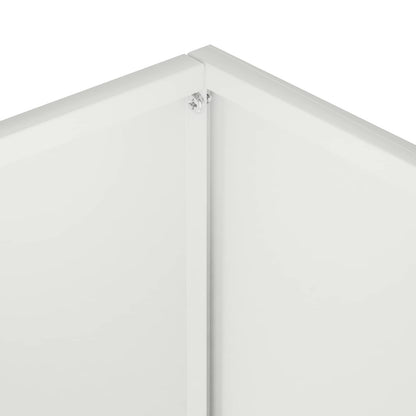 Garden Planter 2 pcs White 40 x 20 x 40 cm Cold-rolled Steel