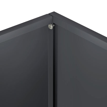 Garden Planter Anthracite 40 x 20 x 40 cm Cold-rolled Steel