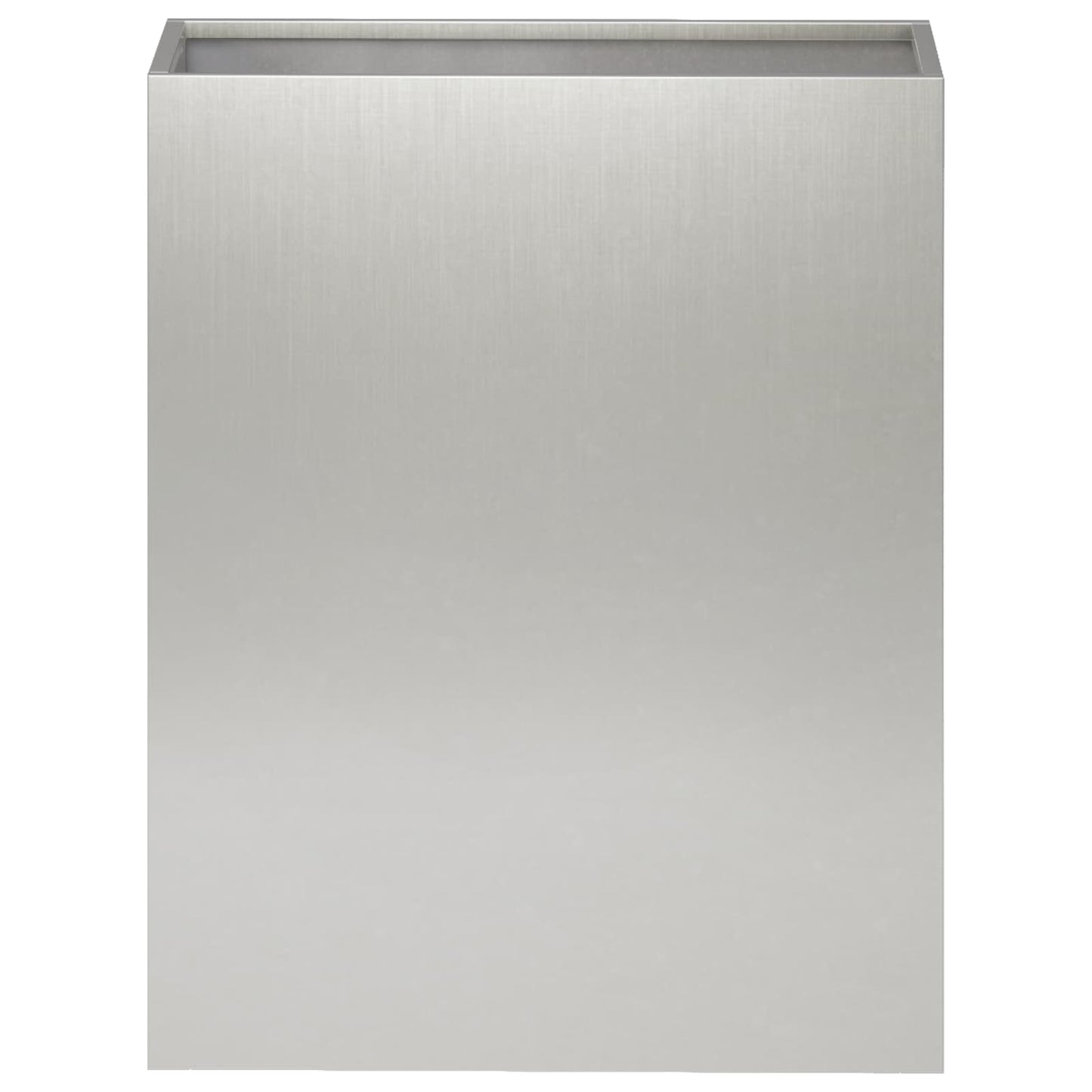 Garden Planter 2 pcs Silver 40 x 20 x 40 cm Stainless Steel