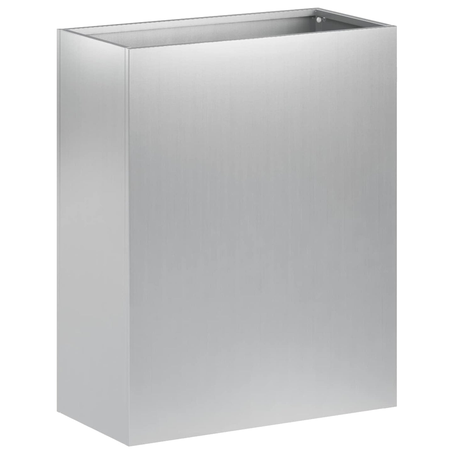 Garden Planter 2 pcs Silver 40 x 20 x 40 cm Galvanised Steel