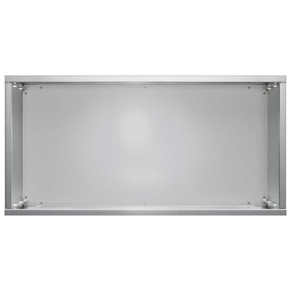 Garden Planter 2 pcs Silver 40 x 20 x 40 cm Galvanised Steel