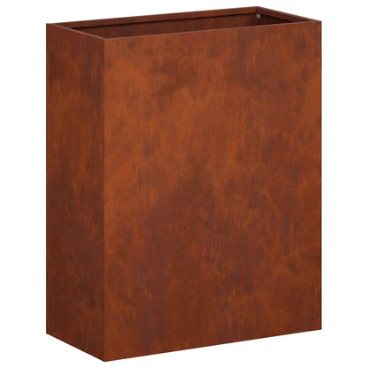 Garden Planter Rusty 40 x 20 x 40 cm Weathering Steel