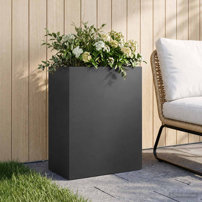 Garden Planter Black 40 x 20 x 50 cm Cold-rolled Steel