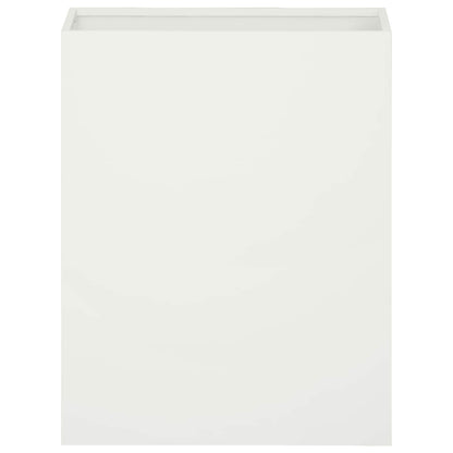 Garden Planter 2 pcs White 40 x 20 x 50 cm Cold-rolled Steel
