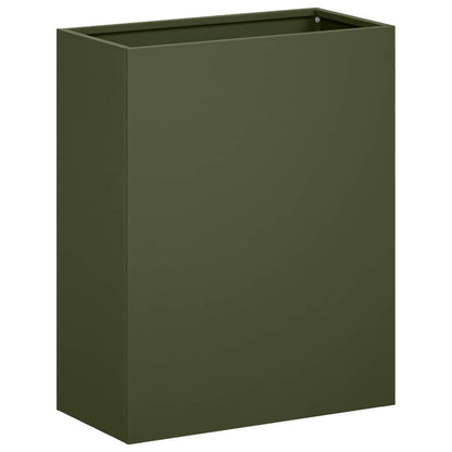 Garden Planter Olive Green 40 x 20 x 50 cm Cold-rolled Steel