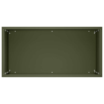 Garden Planter Olive Green 40 x 20 x 50 cm Cold-rolled Steel