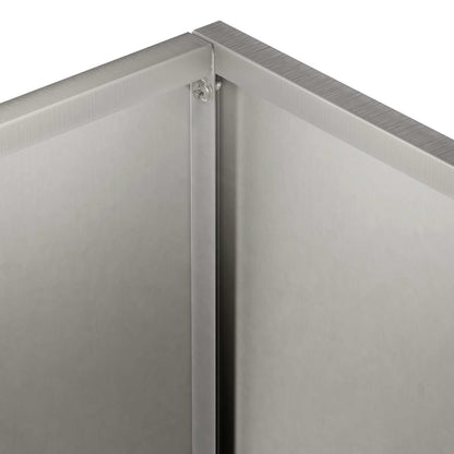 Garden Planter Silver 40 x 20 x 50 cm Stainless Steel