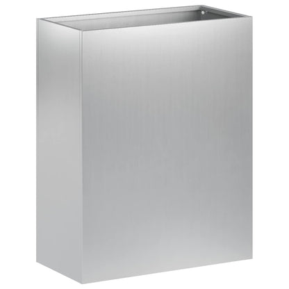Garden Planter Silver 40 x 20 x 50 cm Galvanised Steel