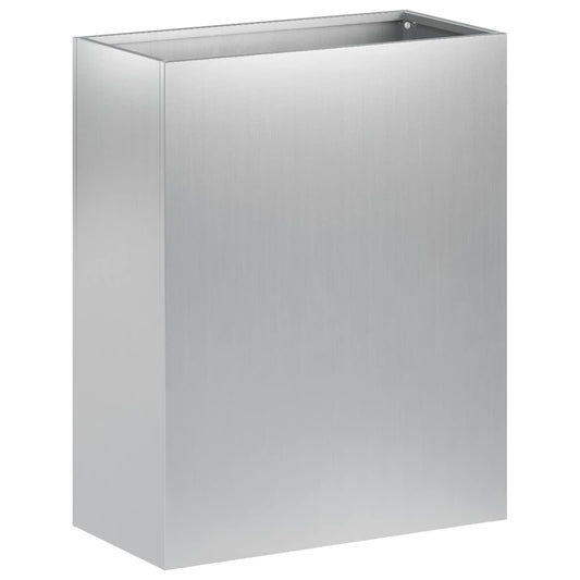 Garden Planter Silver 40 x 20 x 50 cm Galvanised Steel
