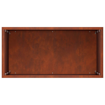 Garden Planter 2 pcs Rusty 40 x 20 x 50 cm Weathering Steel