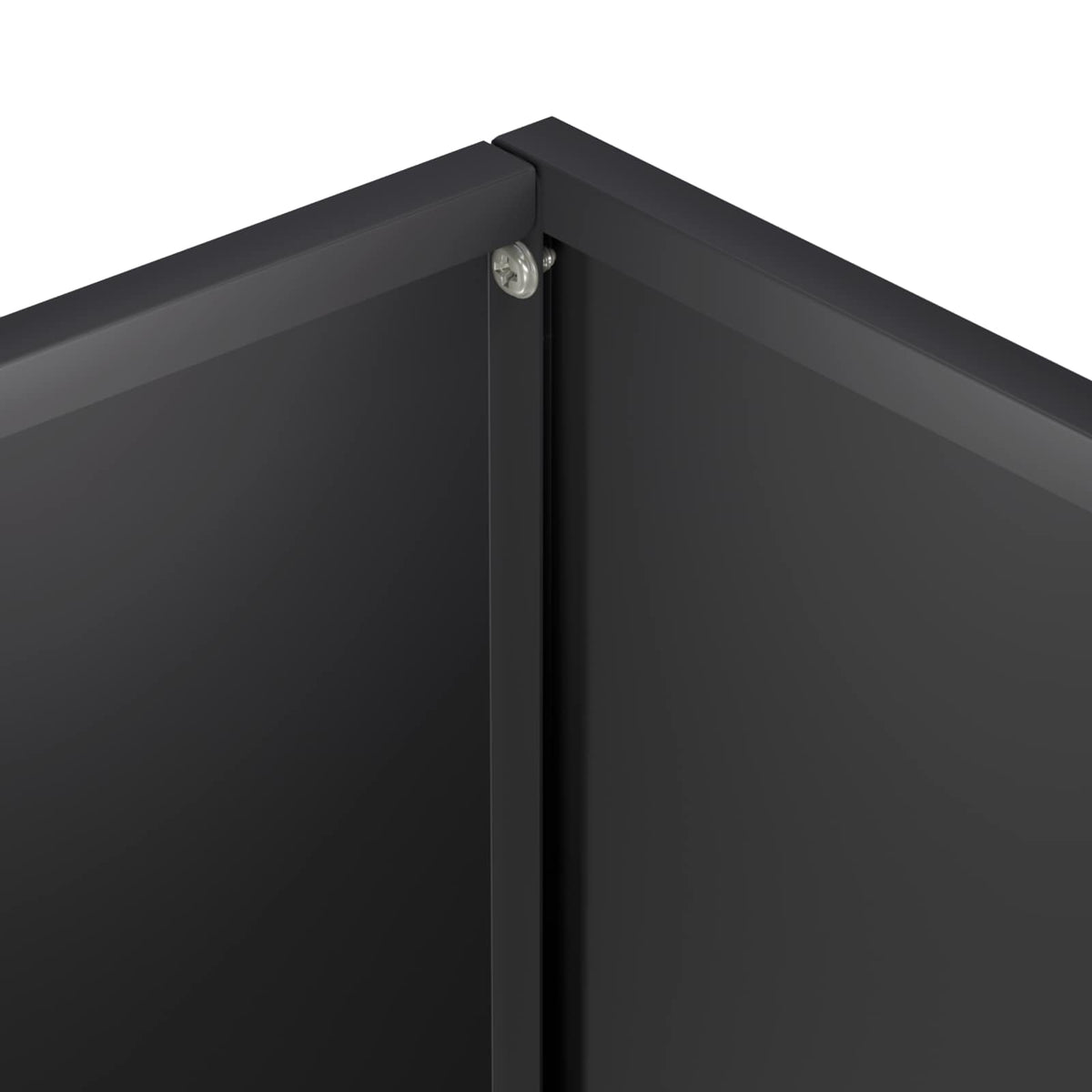 Garden Planter 2 pcs Black 40 x 20 x 75 cm Cold-rolled Steel