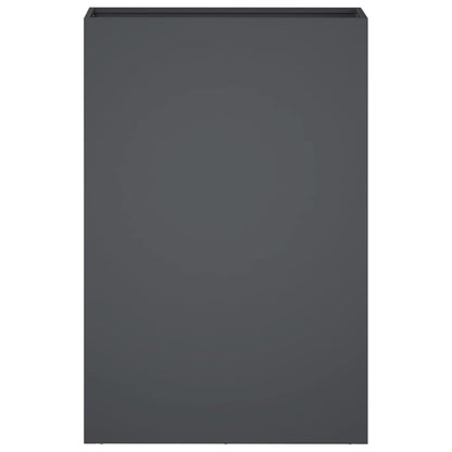 Garden Planter 2 pcs Anthracite 40 x 20 x 75 cm