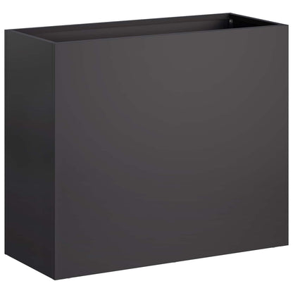 Garden Planter Black 50 x 20 x 40 cm Cold-rolled Steel