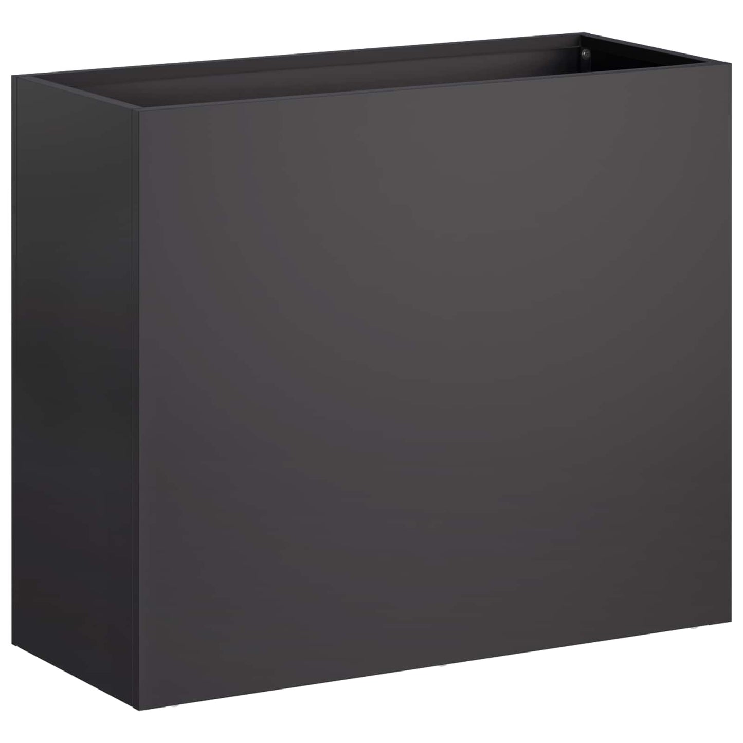 Garden Planter 2 pcs Black 50 x 20 x 40 cm Cold-rolled Steel