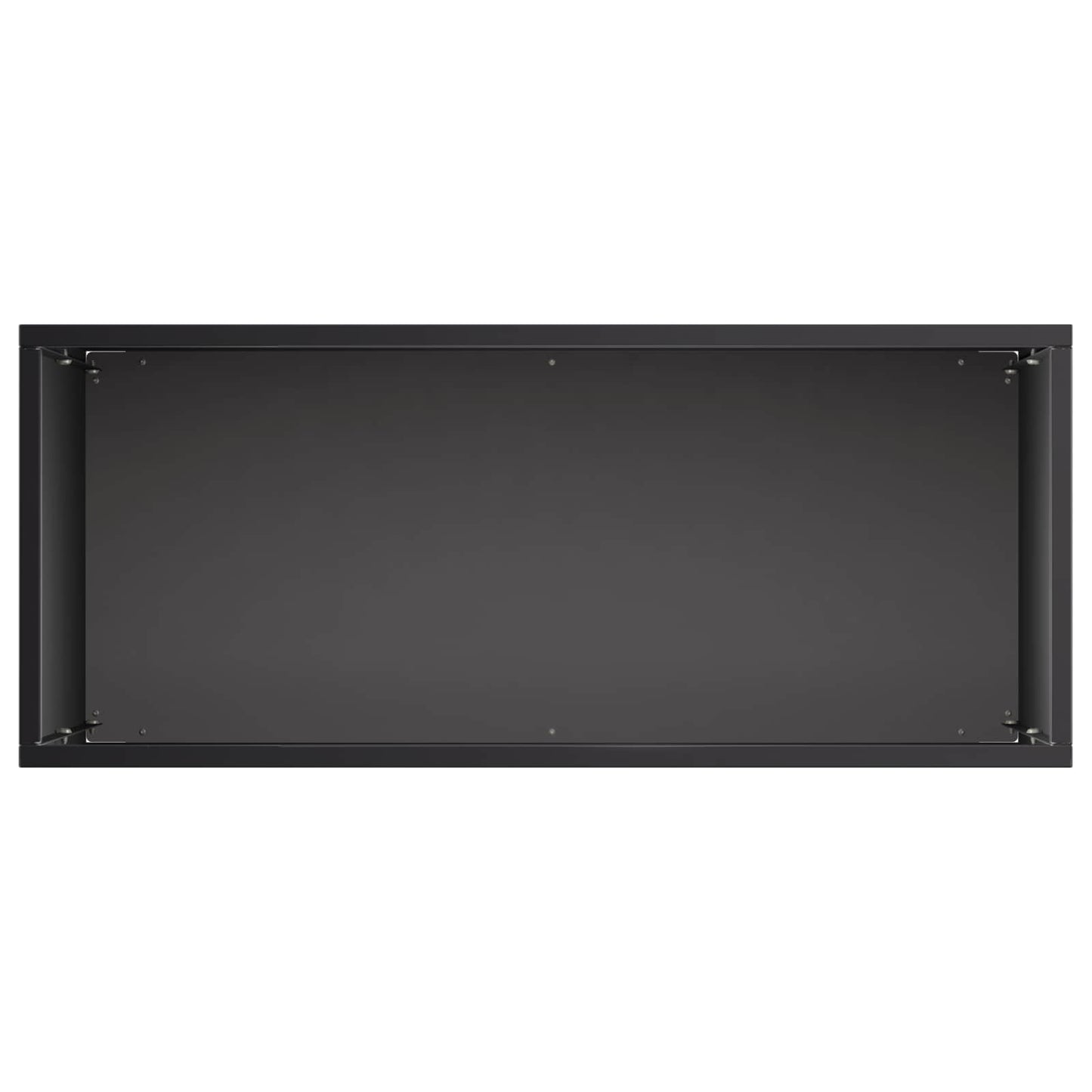 Garden Planter 2 pcs Black 50 x 20 x 40 cm Cold-rolled Steel
