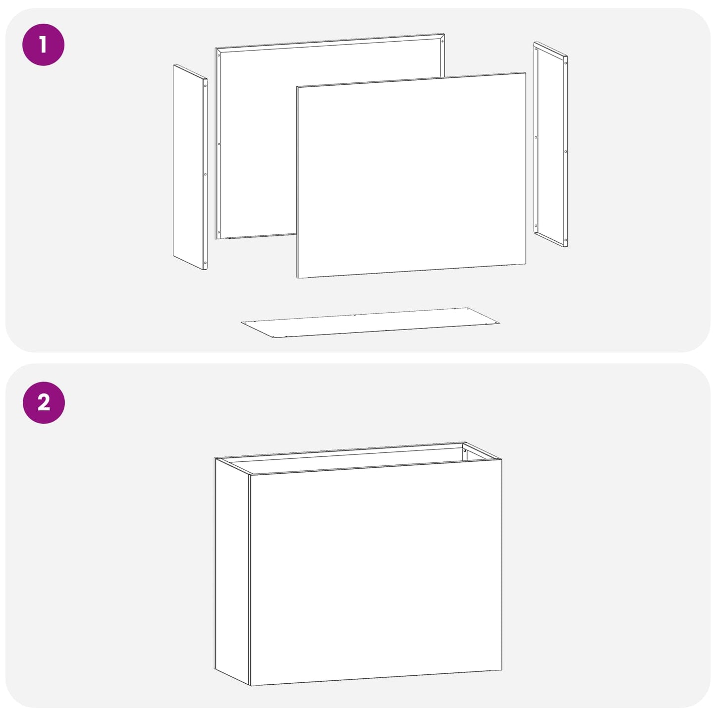 Garden Planter White 50 x 20 x 40 cm Cold-rolled Steel