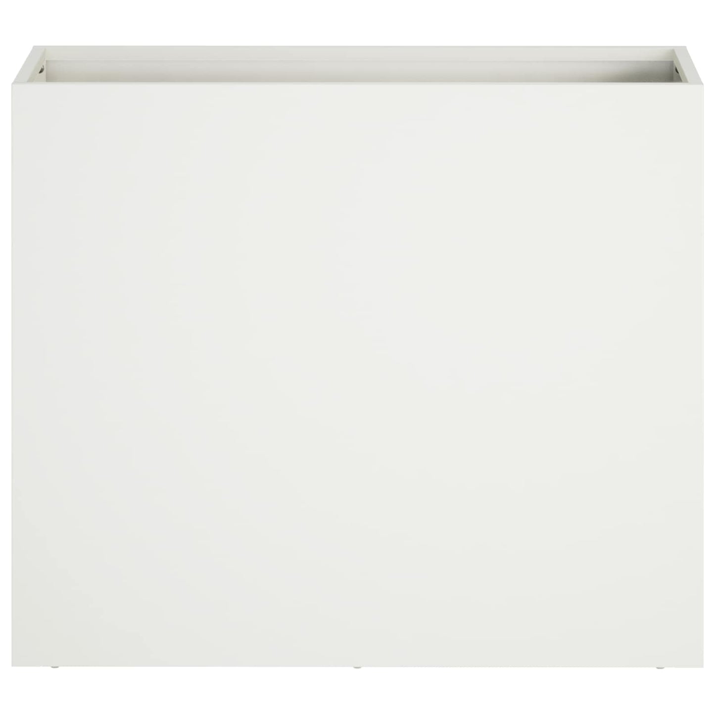 Garden Planter 2 pcs White 50 x 20 x 40 cm Cold-rolled Steel