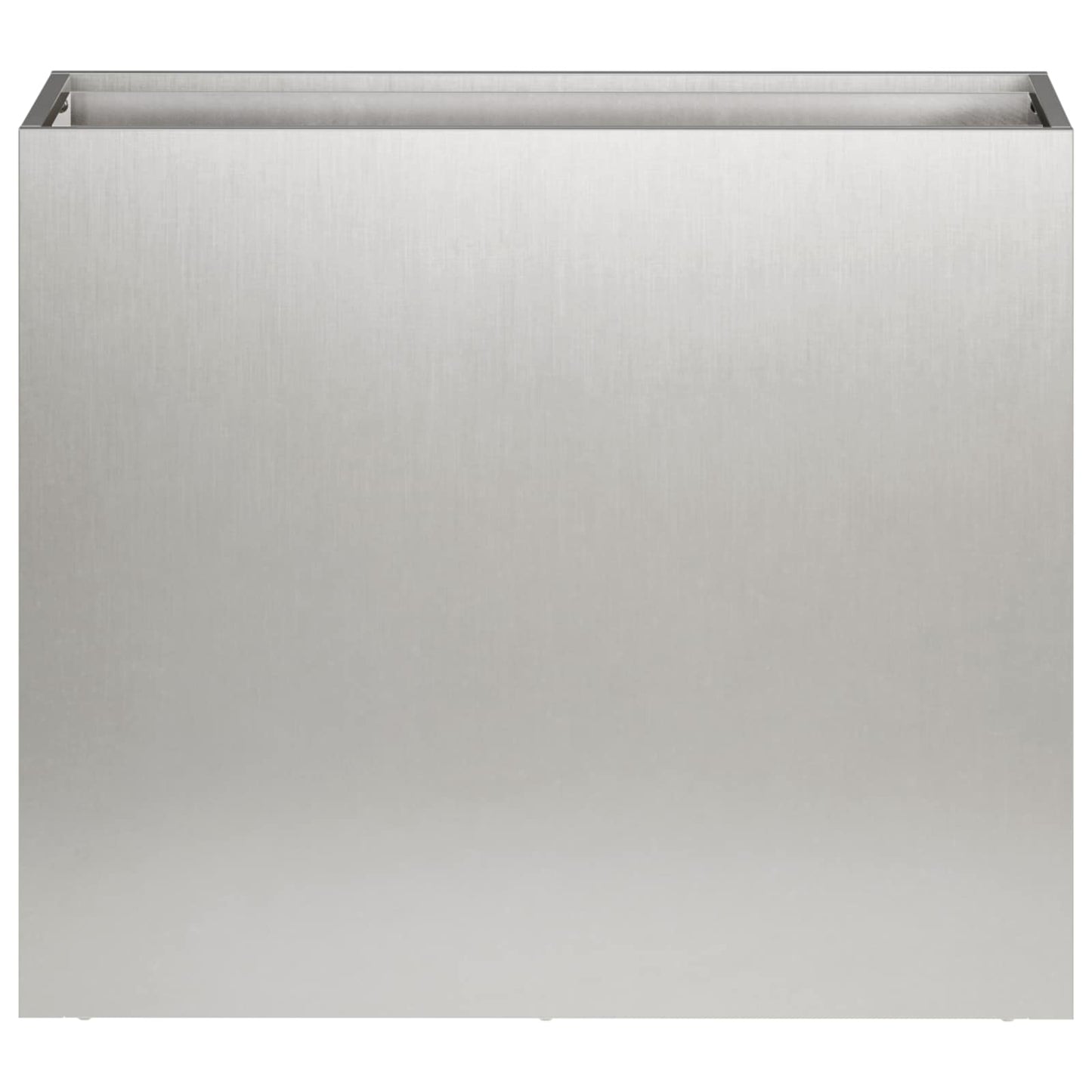 Garden Planter Silver 50 x 20 x 40 cm Stainless Steel