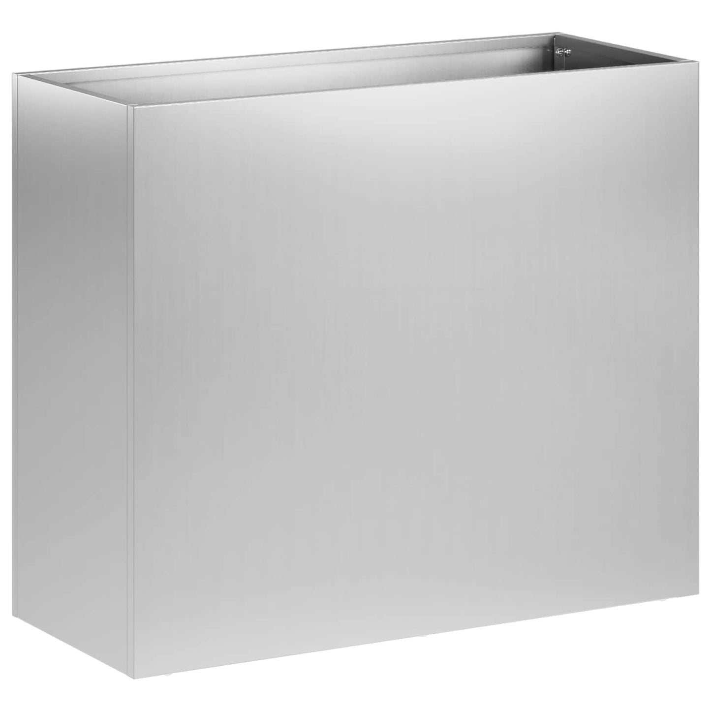 Garden Planter Silver 50 x 20 x 40 cm Galvanised Steel