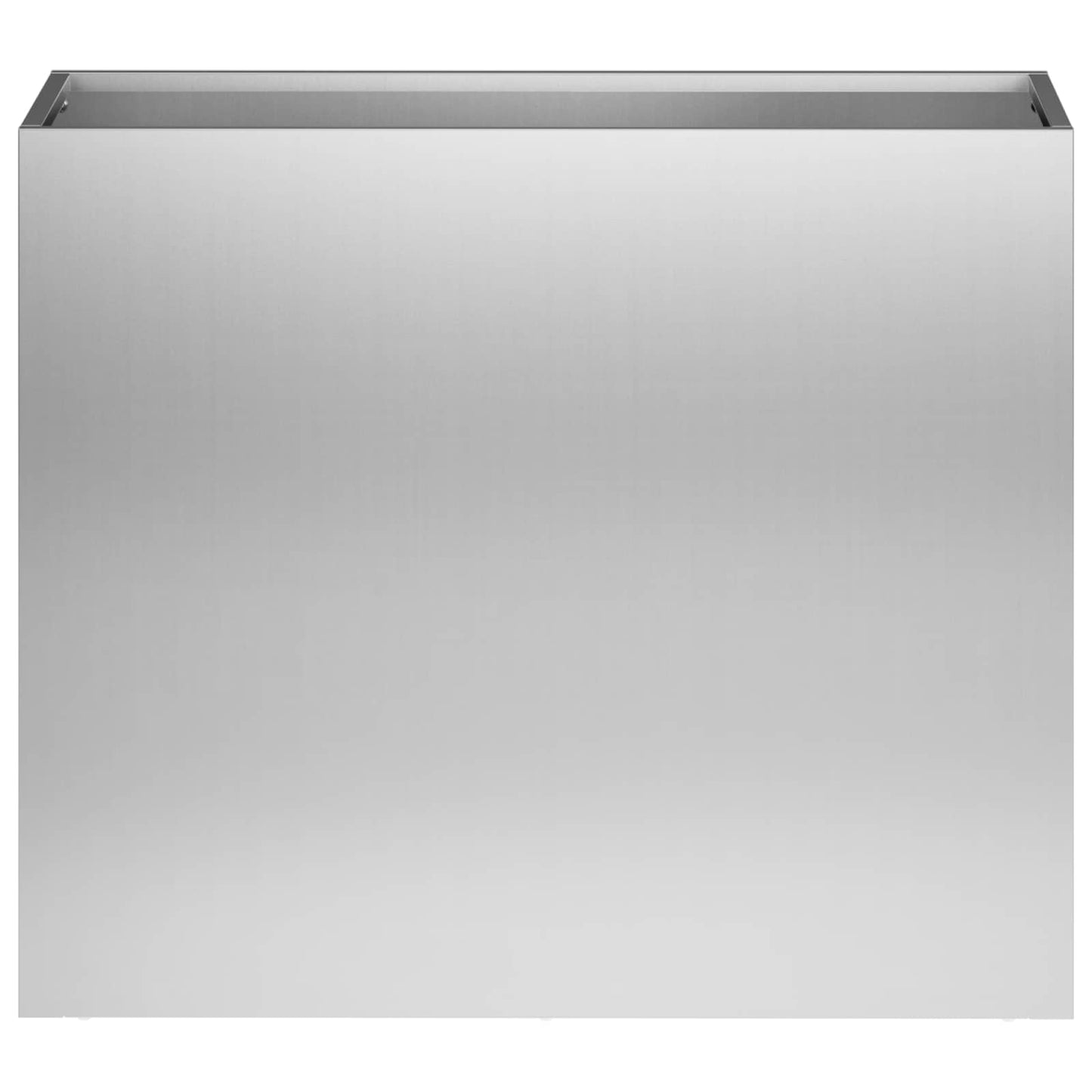 Garden Planter 2 pcs Silver 50 x 20 x 40 cm Galvanised Steel