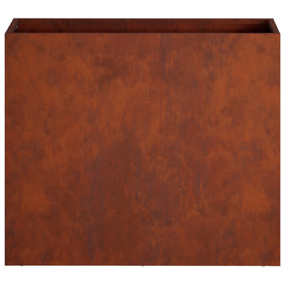 Garden Planter 2 pcs Rusty 50 x 20 x 40 cm Weathering Steel