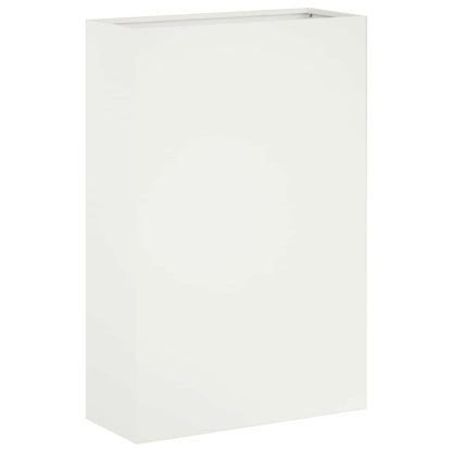 Garden Planter White 50 x 20 x 75 cm Cold-rolled Steel