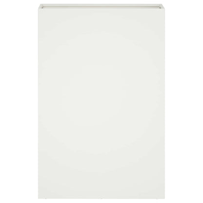 Garden Planter 2 pcs White 50 x 20 x 75 cm Cold-rolled Steel