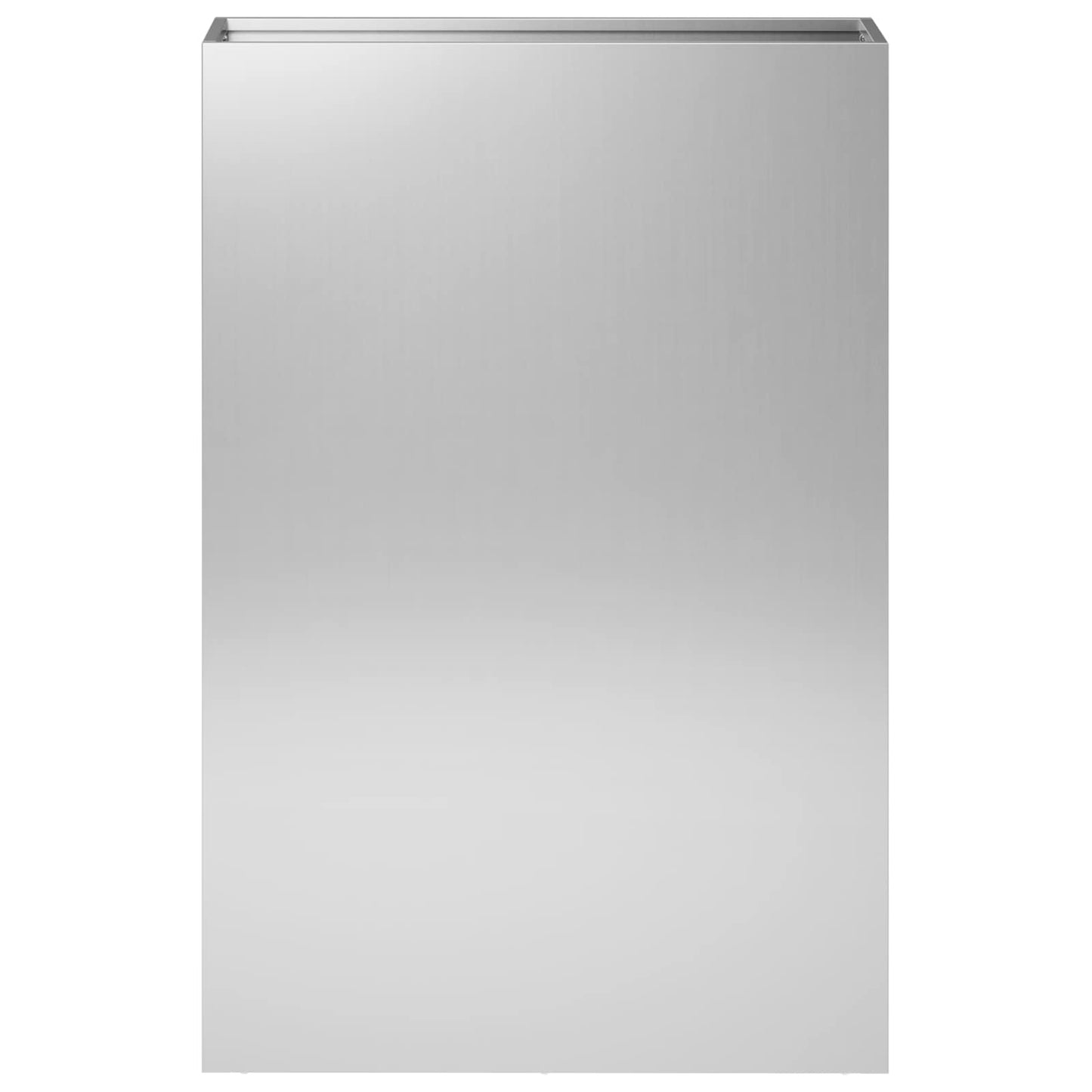 Garden Planter Silver 50 x 20 x 75 cm Galvanised Steel