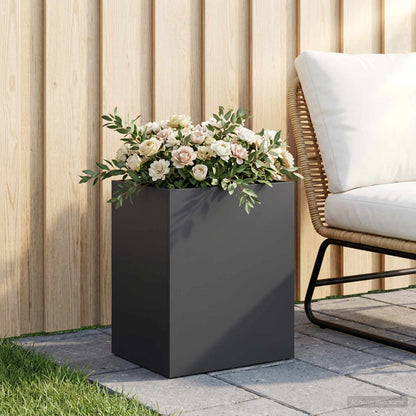 Garden Planter Black 40 x 30 x 40 cm Cold-rolled Steel