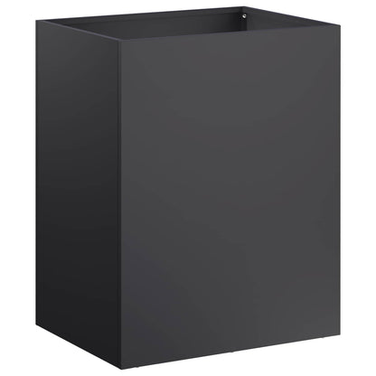 Garden Planter Black 40 x 30 x 40 cm Cold-rolled Steel