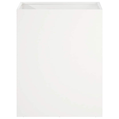 Garden Planter 2 pcs White 40 x 30 x 40 cm Cold-rolled Steel
