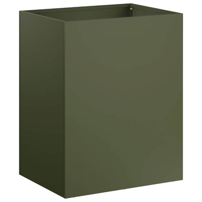 Garden Planter Olive Green 40 x 30 x 40 cm Cold-rolled Steel