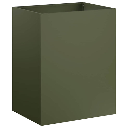 Garden Planter Olive Green 40 x 30 x 40 cm Cold-rolled Steel