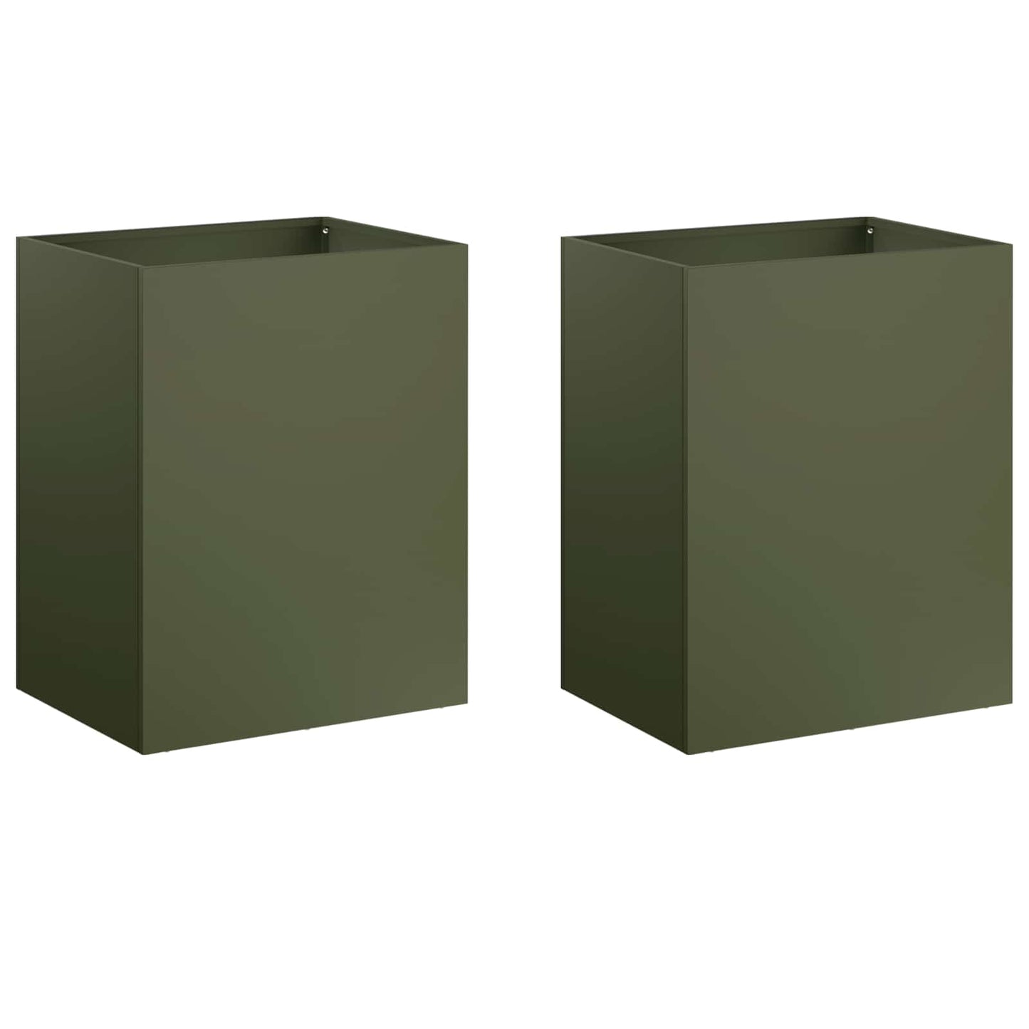 Garden Planter 2 pcs Olive Green 40 x 30 x 40 cm