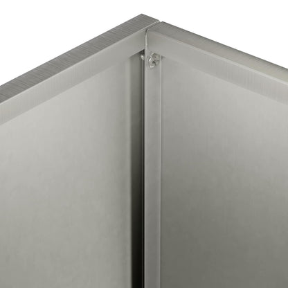 Garden Planter Silver 40 x 30 x 40 cm Stainless Steel