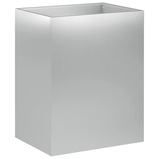 Garden Planter Silver 40 x 30 x 40 cm Galvanised Steel