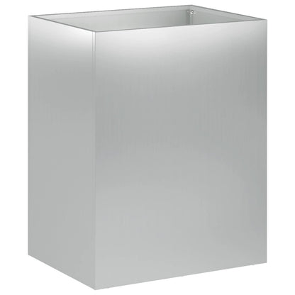 Garden Planter 2 pcs Silver 40 x 30 x 40 cm Galvanised Steel