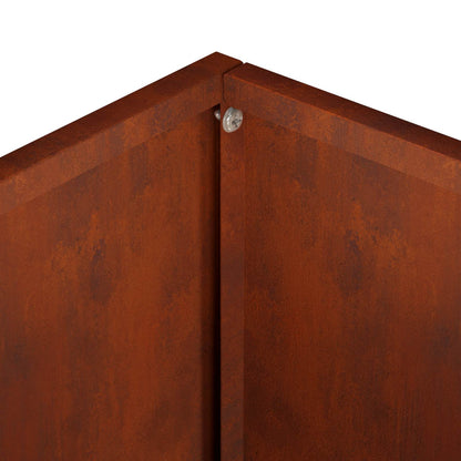 Garden Planter 2 pcs Rusty 40 x 30 x 40 cm Weathering Steel