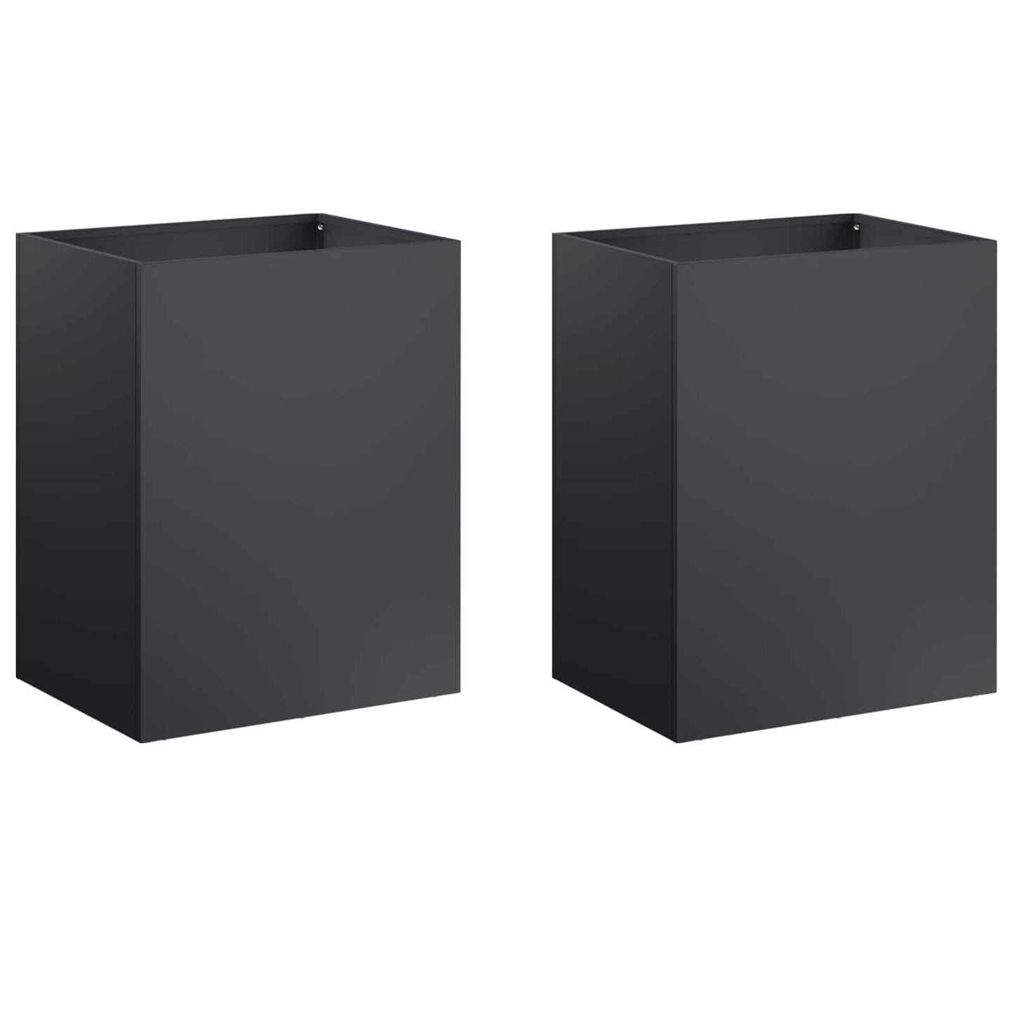 Garden Planter 2 pcs Black 40 x 30 x 50 cm Cold-rolled Steel
