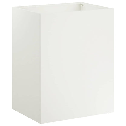 Garden Planter White 40 x 30 x 50 cm Cold-rolled Steel