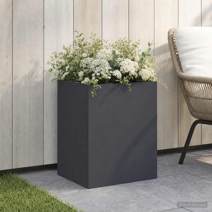 Garden Planter Anthracite 40 x 30 x 50 cm Cold-rolled Steel