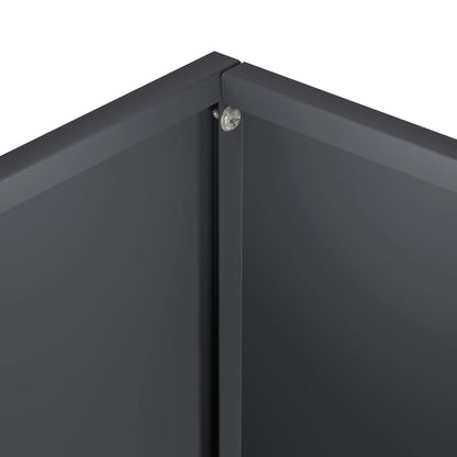 Garden Planter 2 pcs Anthracite 40 x 30 x 50 cm