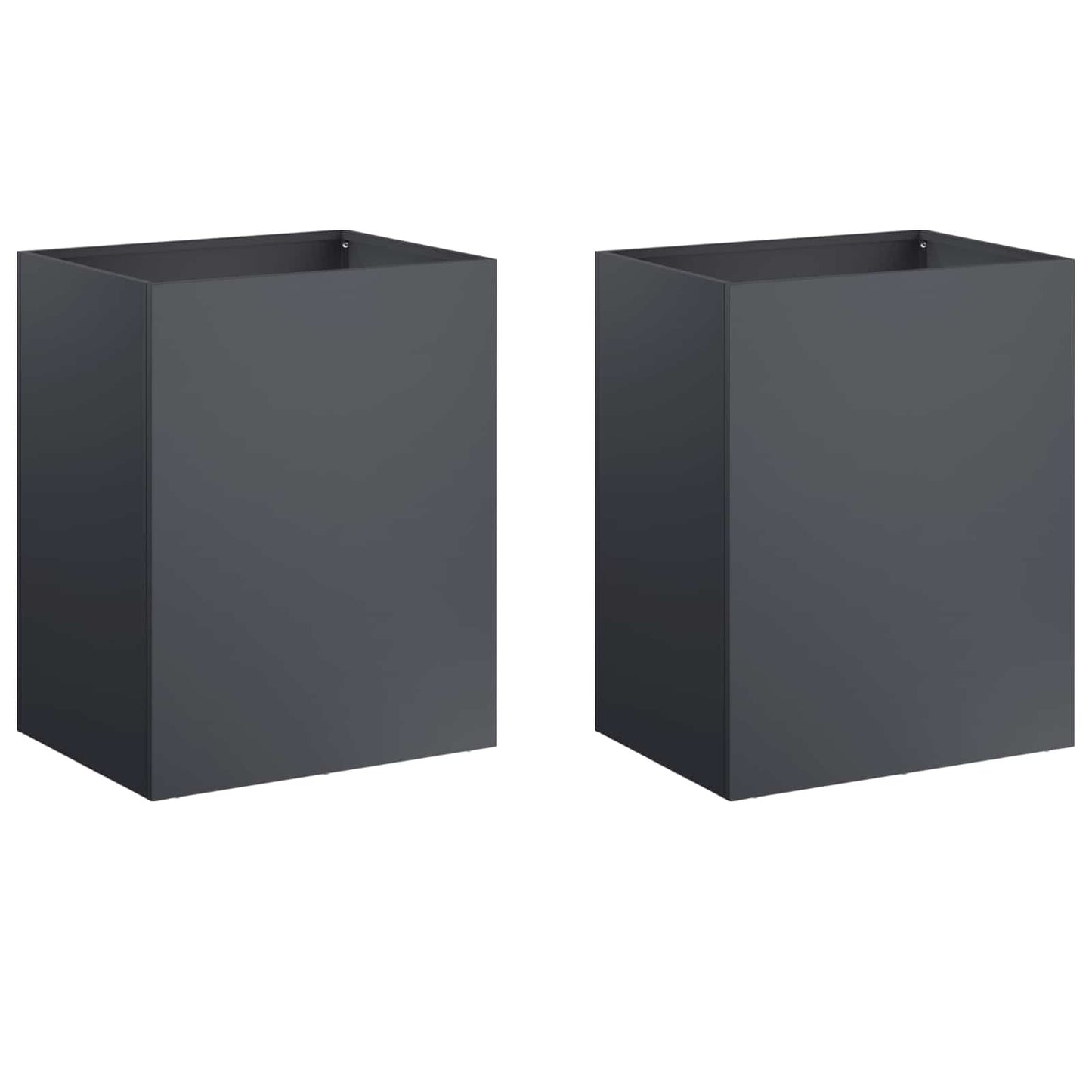 Garden Planter 2 pcs Anthracite 40 x 30 x 50 cm