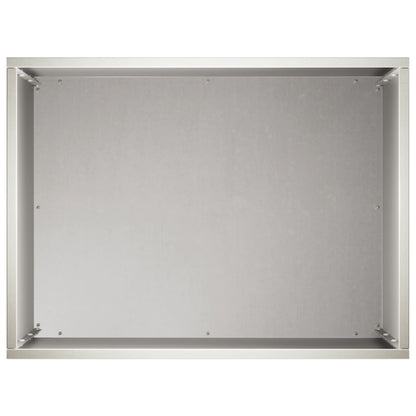 Garden Planter Silver 40 x 30 x 50 cm Stainless Steel
