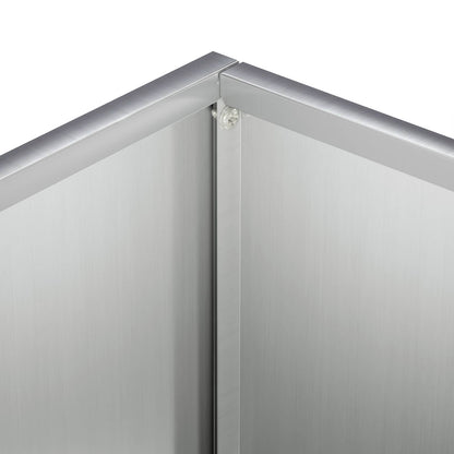 Garden Planter Silver 40 x 30 x 50 cm Galvanised Steel